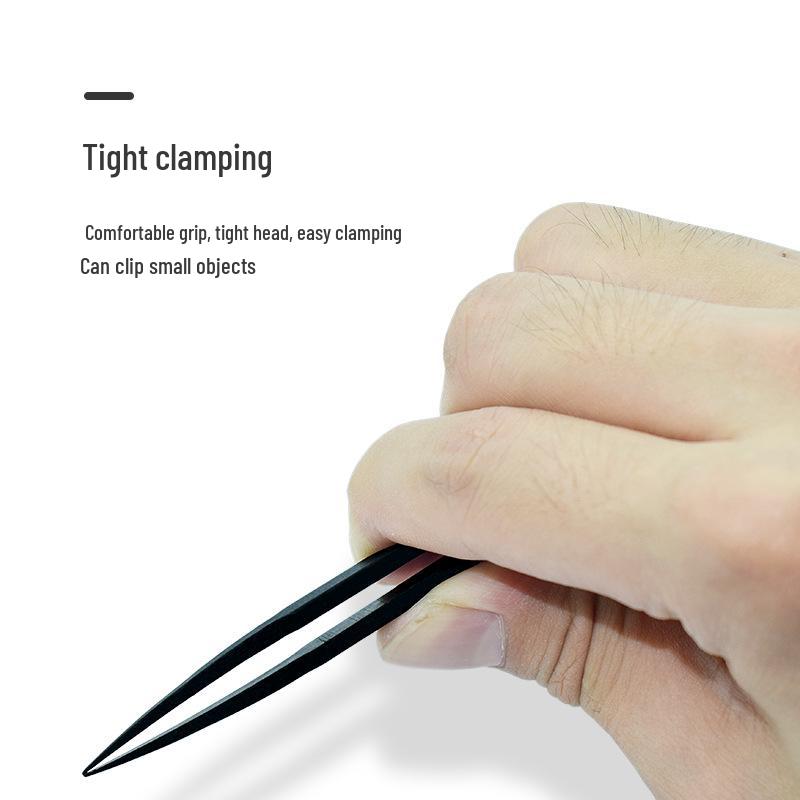 6-Piece Anti-Static Brush Set for PCB, Circuit Board, Motherboard, Keyboard Cleaning with Plastic Tweezers.