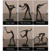 Modern Abstract Craft Resin Athlete Statue Sport Figure Figurine Elegant Sport Theme Sculpture Office Home Living Room Decor