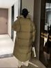 Übergroßen Langen Mantel Frauen Winter Unten Baumwolle Jacke Weiblichen Koreanischen Mode Gepolsterten Mantel Damen Casual Dicke Warme Zipper Mäntel