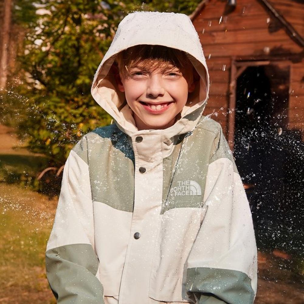 The North Face Kids Mountain Jacket White Sand Nj2hr50t WHITE SAND/130