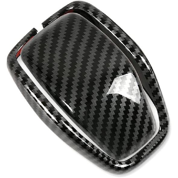 Carbon Fiber Sport Style Auto Gear Shift Knob Cover Sticker Head Trim Compatible with Toyota RAV4 Accessories 2019 2020 2021
