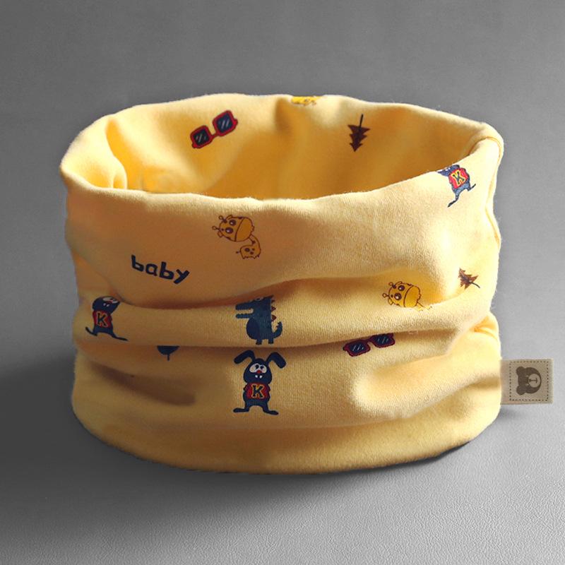 Class A Pure Cotton Baby Snood: Kids' Autumn/Winter Neck Warmer, Windproof Pullover Scarf for Boys & Girls.