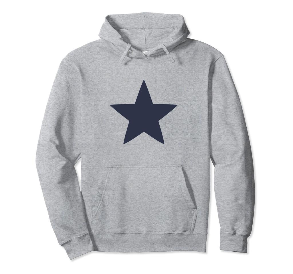 Star print and and cute hooded sweatshirt in navy blue for and Blue Stella men's women's brand-name, stylish, cool, spring, autumn, winter. hoodie.