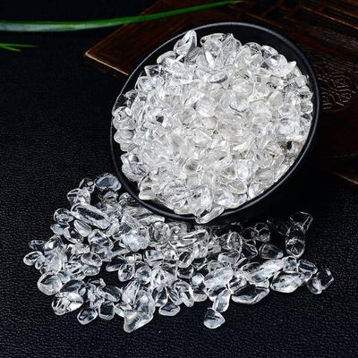 Natural White Crystal Tumbled Stone Bracelet & Purifying Storage Bowl