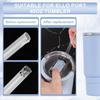 6pcs Replacement Straws for Ello Port 40oz Tumbler, Free BPA Reble Plastic Straws with Cleaning Brush for Travel Water Bottles Accessories