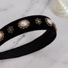 Maia Velvet Antique Pearl Hairband Maiahb153