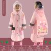 Children's Raincoat for Boys and Girls, Kindergarten School Rainwear, Transparent Cute Poncho-Style Raincoat for Toddlers and Students