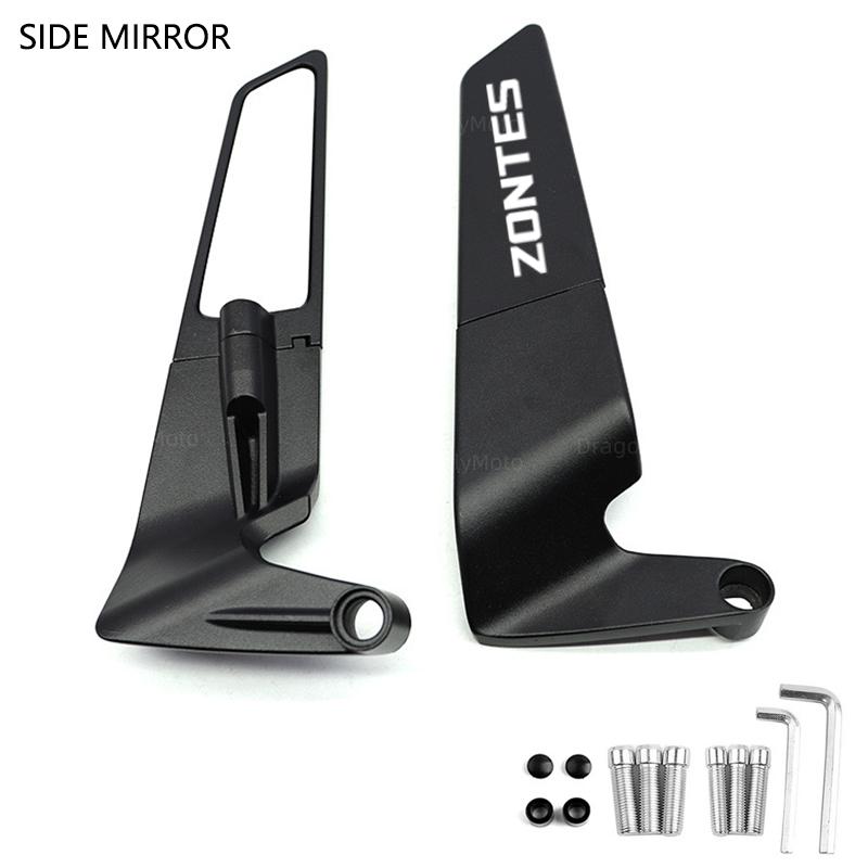 

Для Zontes G1 125 ZT125 G1 ZT125U ZT 125 U ZT 310R 310X ZT310R 310M Мотоциклетное зеркало заднего вида с ЧПУ и фиксированным крылом