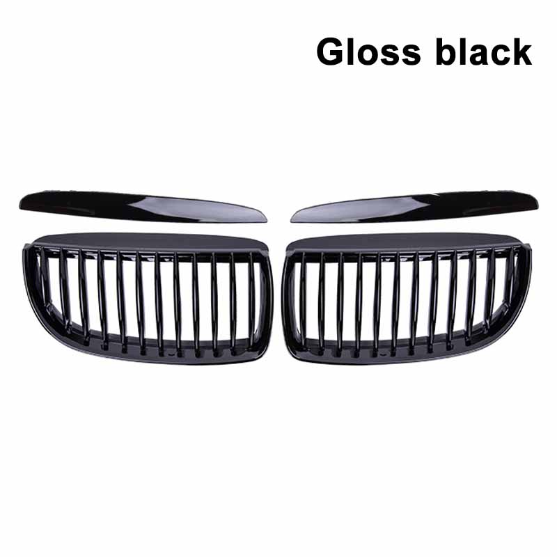 Car Front Bumper Grilles for BMW E90 E91 3 Series 323I 328I 335I 330I 325I 05-08 ABS Pulleco Grille Racing Grill Gloss Black