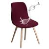 Diamond Jacquard Waterproof Shell Chair Cover Eames Curved Chair Cover Cover Hotel Club Wholesale Tables and Chairs