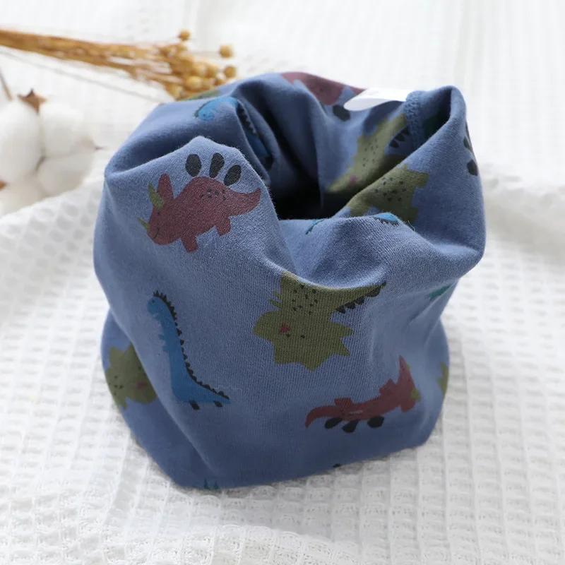 Autumn Spring New Cotton Baby Scarf Children Snood Cartoon Kids Scarfs Boys Girls Neck Ring Scarves Collar Warm Neckerchief