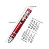Magnetic Bits Multitool Aluminum Zinc Zinc Alloy Precision Screwdriver Pen Magnetic Screwdriver  Phone Repair