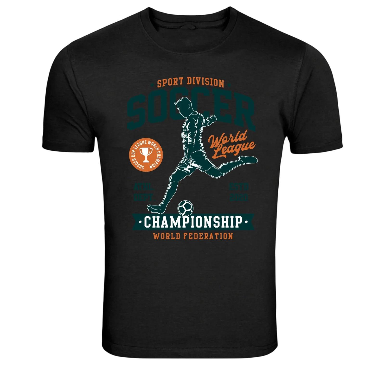 Soccer Championship World League Football Graphic T-Shirt L