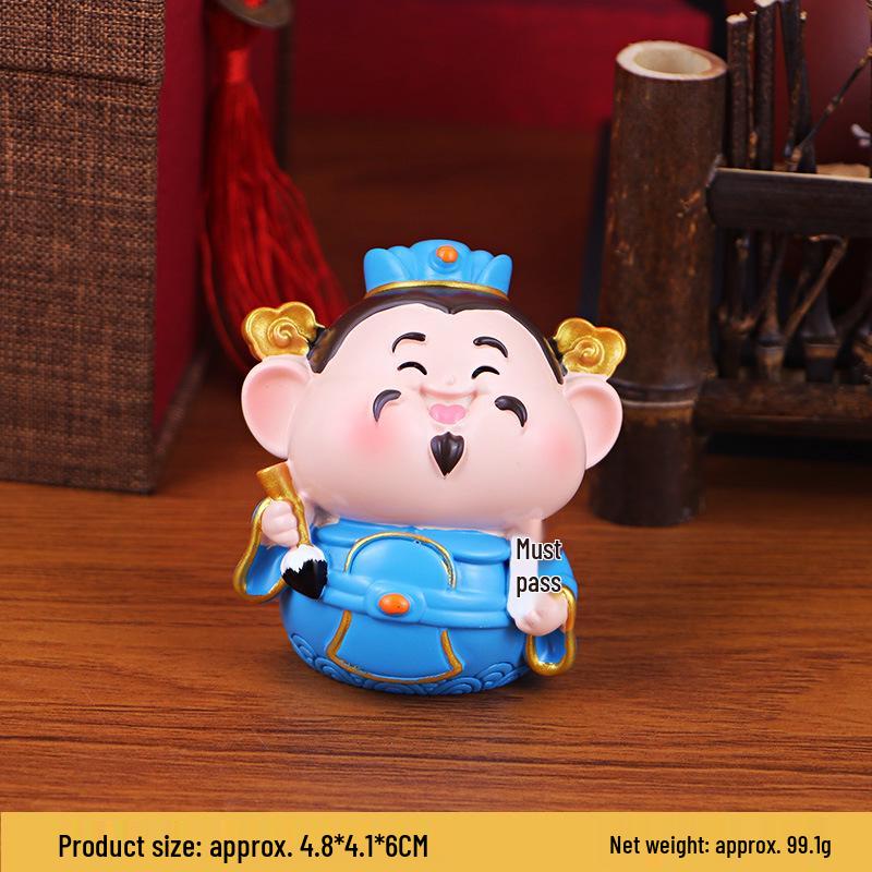 Little Immortal Desktop Buddha Ornament: Stress-Relief Gift for Office or Car As shown