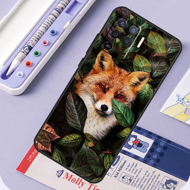 Cute Fox In Autumn For Oppo A40 A60 A80 A94 A74 A54 A15 A18 A38 A58 A78 A98 A16 A76 A96 A57 A17 A77 A5 Pro Case