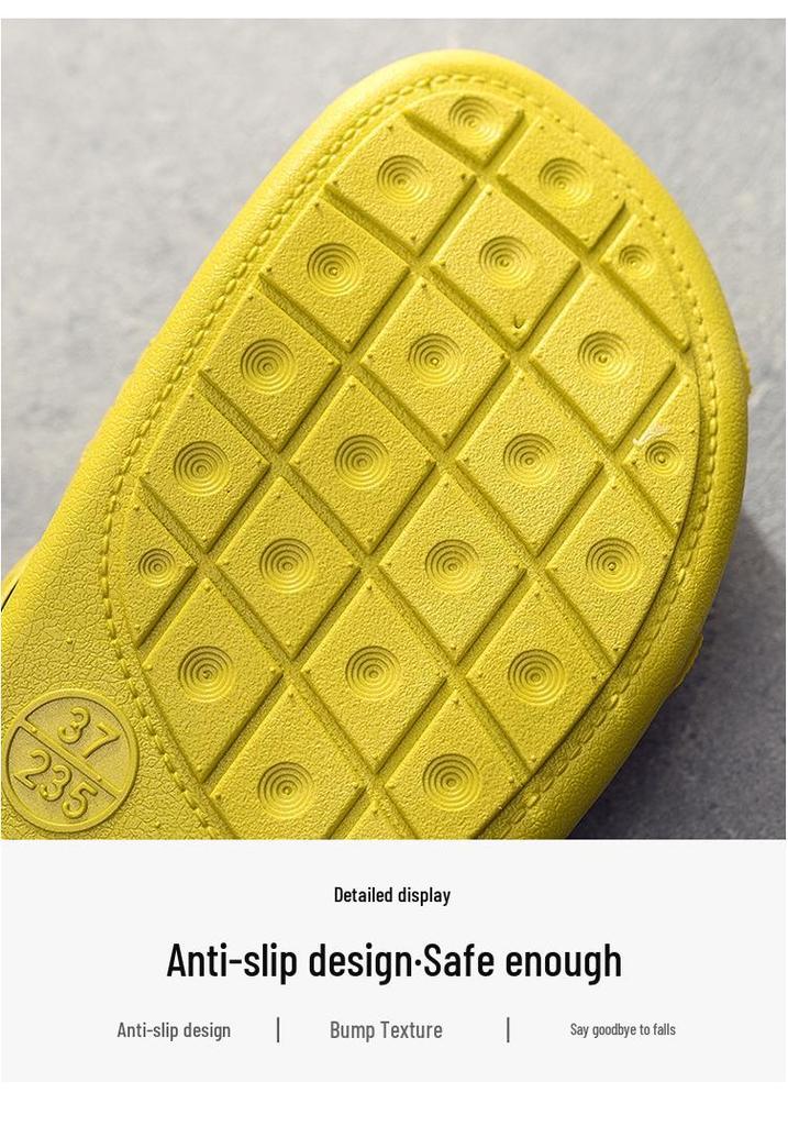 Super Soft Vietnamese Latex Closed-Toe Slippers: Non-Abrasive, Odorless Rubber Casual Shoes with Soft Soles for Men & Women
