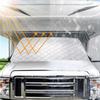 RV Windshield Cover Foldable Waterproof Protector Shield UV Protection RV Windshield Sunshade For Ice Snow Winter Frost Exterior