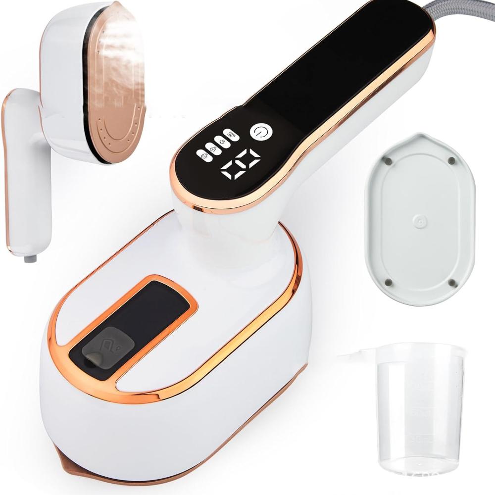 

Портативный утюг, Мини-паровой дорожный утюг, Складной утюг для глажки емкостью 100 мл, 1000 Вт 15 с быстрый нагрев, Ручной паровой утюг 2 в 1 для путешествий и дома белый