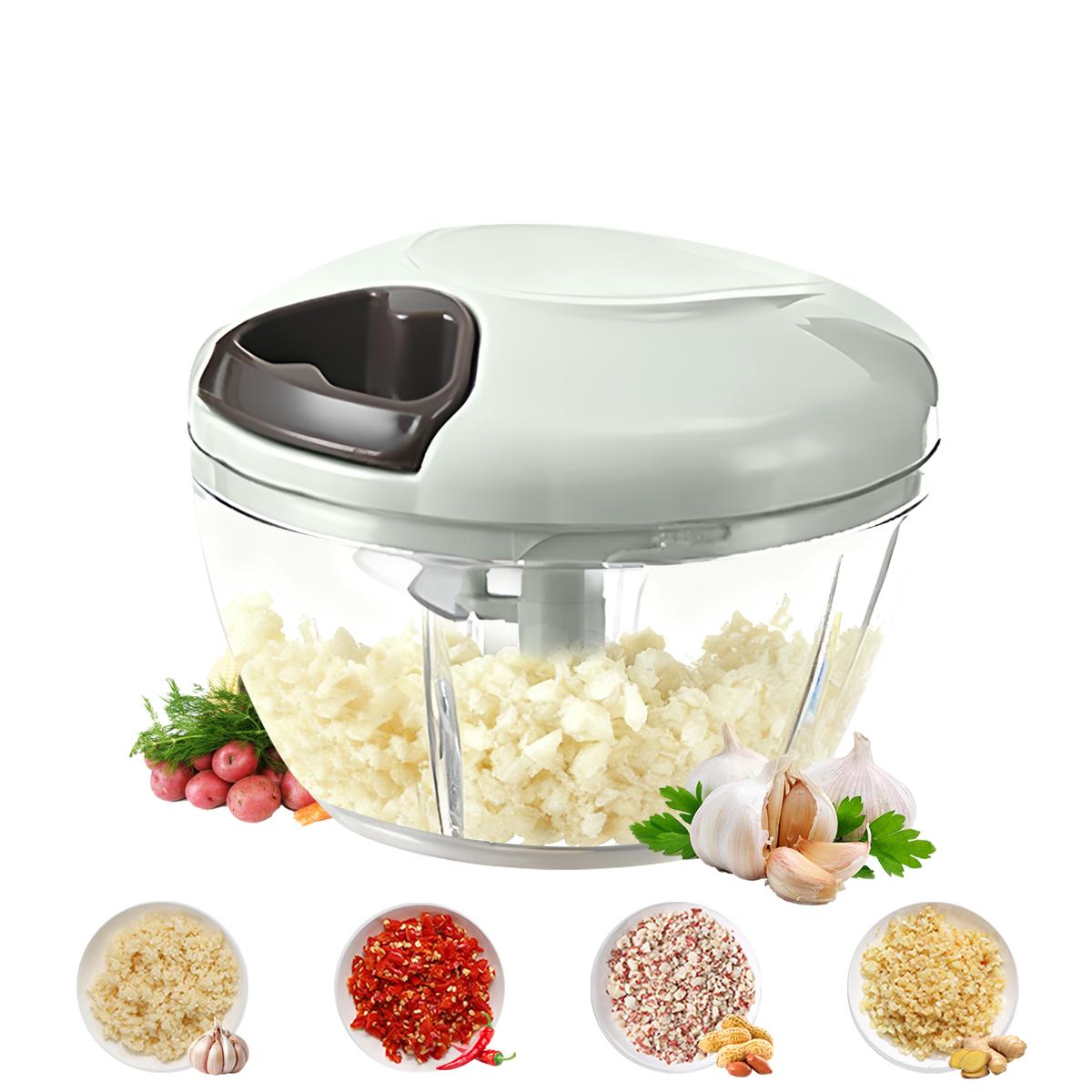 1pc Manual 600ml/900ml Vegetable Chopper Garlic crush - Garlic, Onion & Herb Grinder for Kitchen Cutting Garlic, Household Use