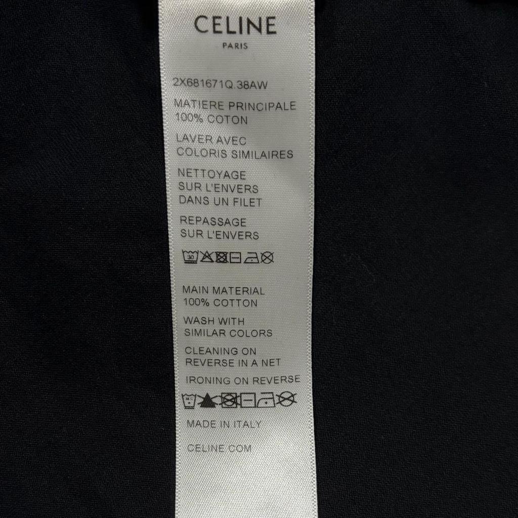 Used CELINEShort sleeve T-shirt black mens