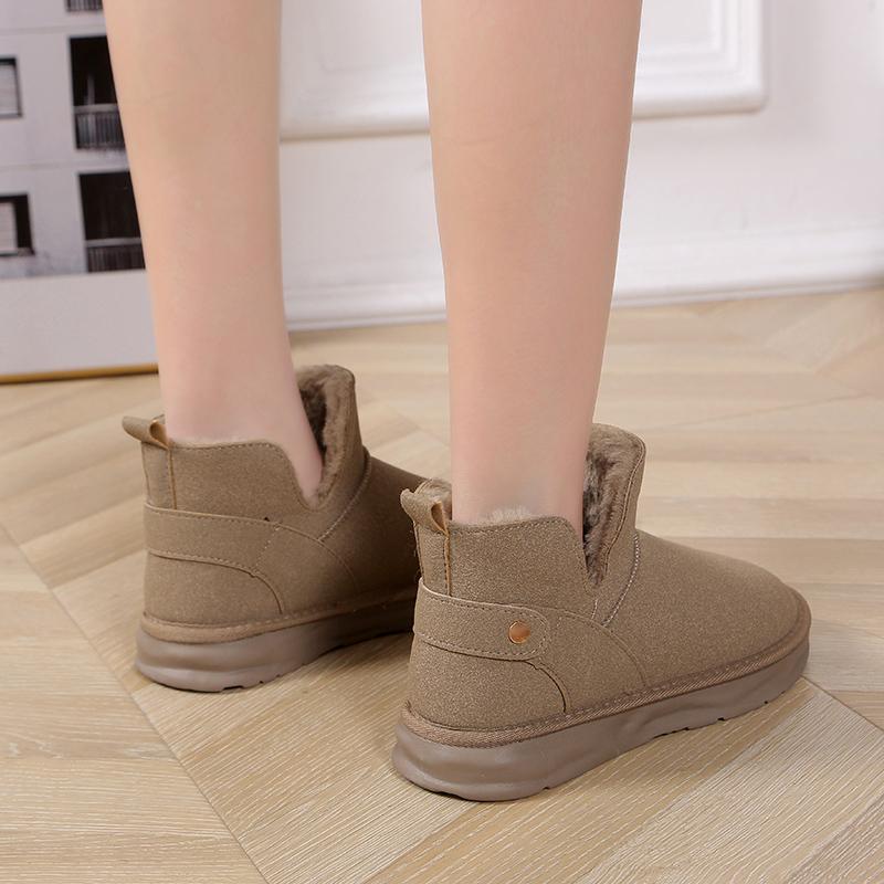 Fashion Winter Women's Short Plush Warm Snow Boots Faux Fur Ankle Boots for Women 2024 Casual Low Heel Short Boots