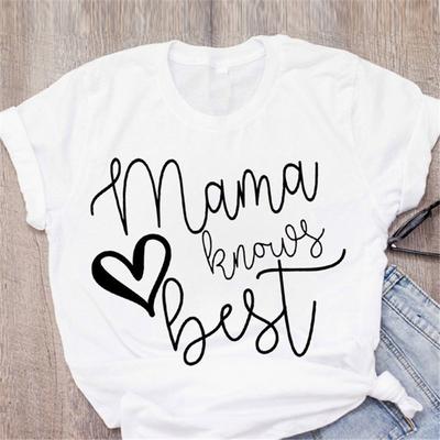 New Mama Letter Shirts Printed Summer Female T-Shirt Casual Short-Sleeve Tees Geometric Figure Ulzzang Harajuku Women Tops Shirt