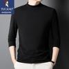 Men's Long Sleeve Round Neck Solid T-Shirt