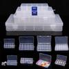 10/15/24/36 Compartments Transparent Plastic Storage Box Compartment Jewelry Adjustable Organizer Storage Boxes&Bins Adjustable