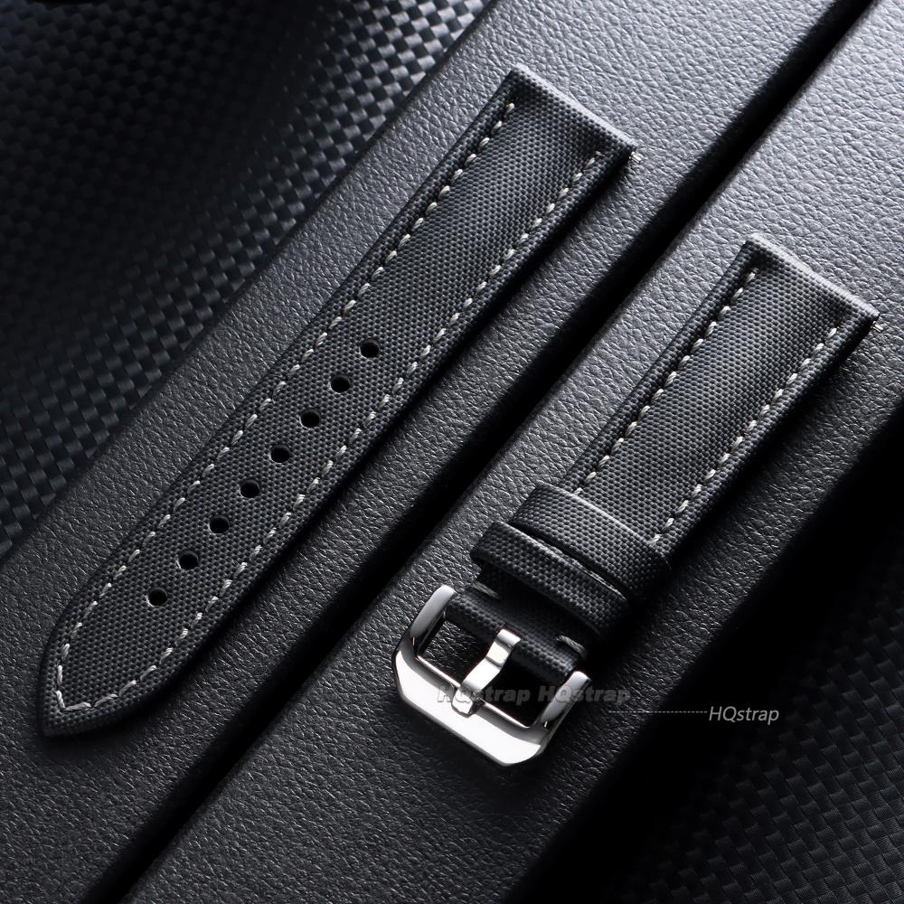 

Nylon Sailcloth Watch Band for Omega Leather Strap for Seiko 20mm 22mm 23mm Black Watch Strap Men Women Quick Release Bracelet 23mm