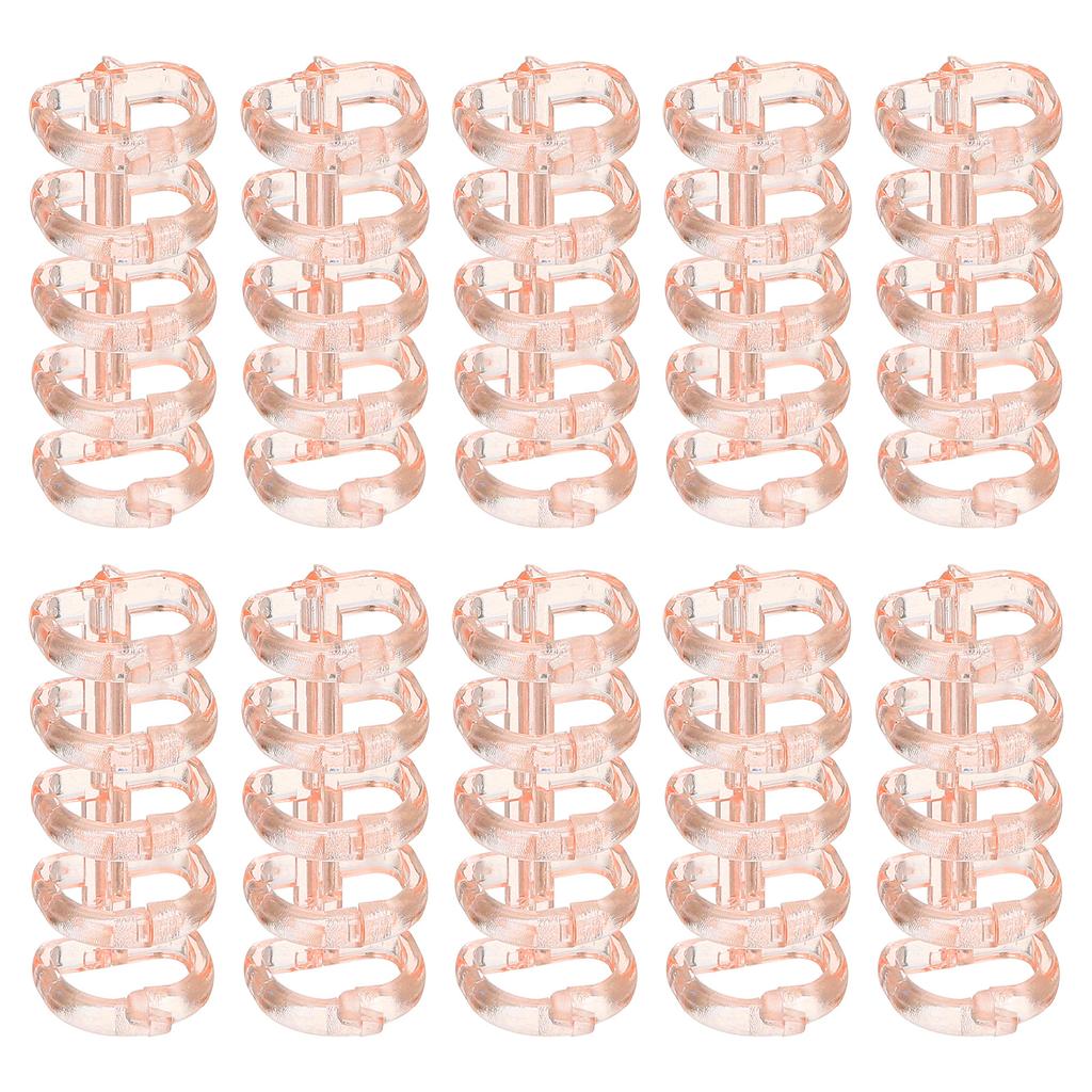 10/20Pcs 5-Ring Binding Spines Snap Split Binder Rings Plastic Round Loose-Leaf Rings Comb Folio Binder Stationery Office Supply