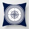 Nordic Dark Blue Nautical Collection  Pillowcase Home Decor Sofa Decoration Cushion Cover