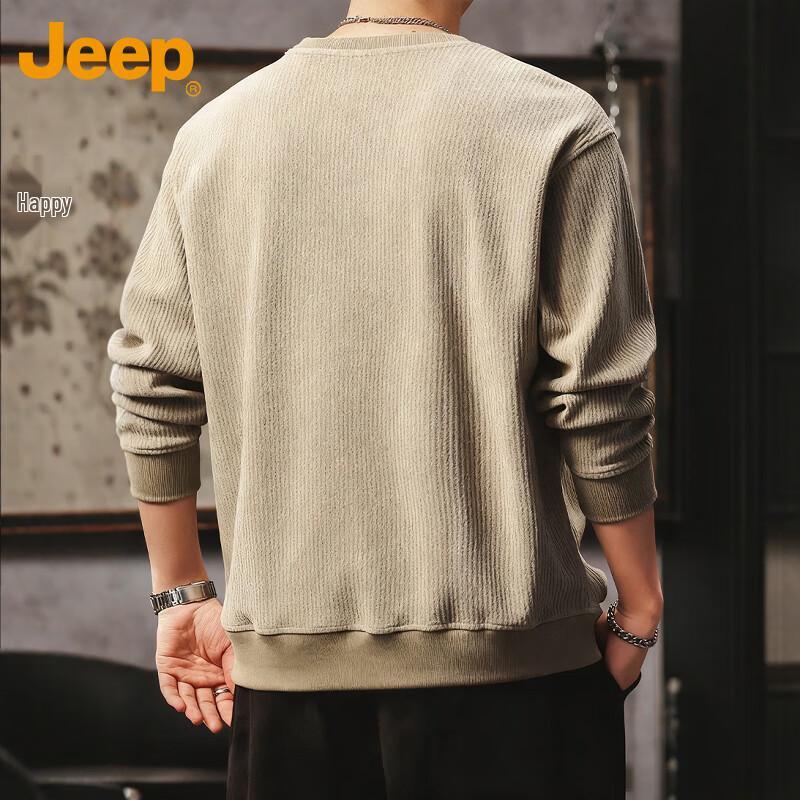 Jeep Men's Color-Block Loose Fit Sweatshirt