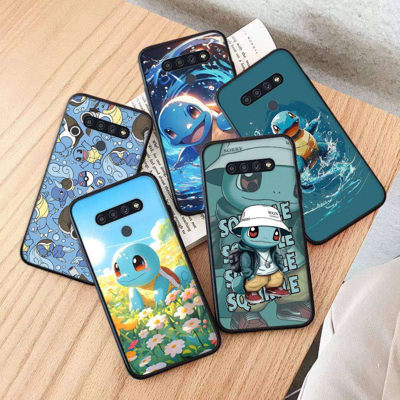 AP9 Squirtle Pokemon Black Case for Samsung Note 20 Lite S24 Ultra S23 S22 A05 A06 A11 A71 A15 A16 A13 A24 A25 A33 A52 A53 M55 M35 Sofe Cover