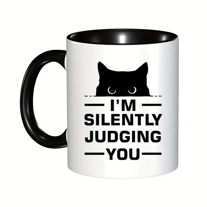 

Cat Cats Ceramic Coffee Mug Silently Water Cup Coffee Spelled Eeffoc 301-400ml