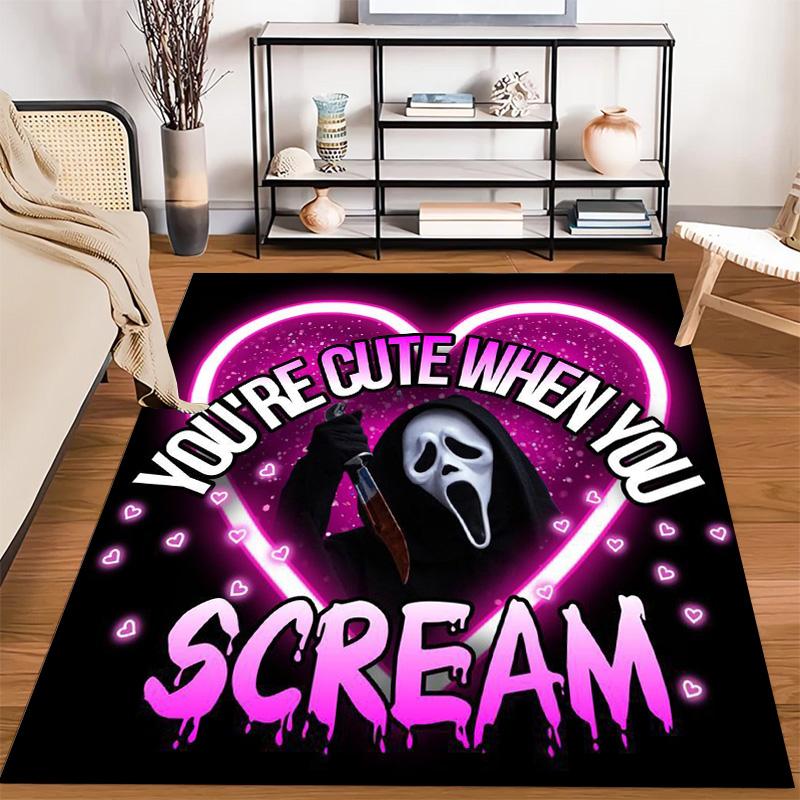 Scream Horror Movie Poster Carpet Home Decor Printing Fashion Art Dormitory Decoration