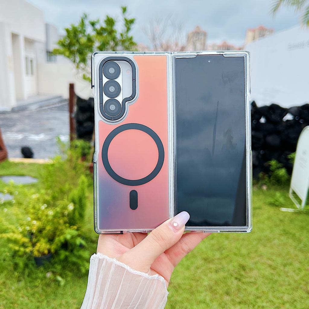 Suitable for Samsung Left and Right Folding Z Fold 6 7 Gradient Chameleon High End Colorful Shell
