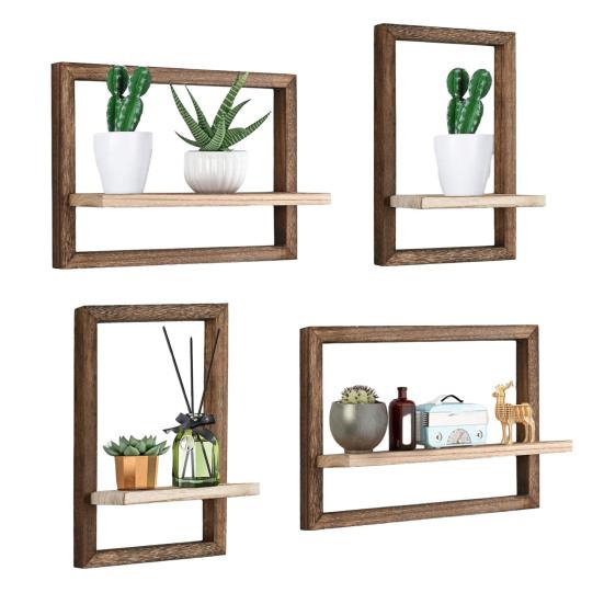 1/2Pcs Wall Plant Shelf Space Saving Plant Display Rack Strong Load-bearing Easy Assembly Indoor Plant Stand Wall Decor