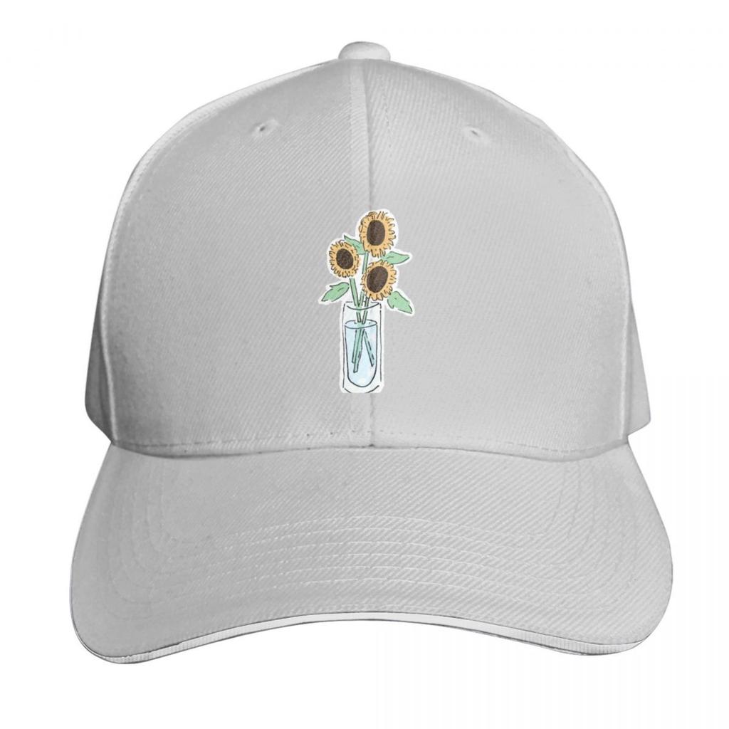 Sunflowers Baseball Cap Quick Dry PerforUnisexce Cotton Twill Breathable Contrast Two Tone Brim