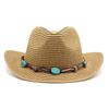 Summer Outing Hat Western Cowboy Hat Shell Fringed Decorative Jazz Hat Beach Visor