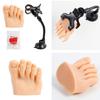 Practice Fake Foot Model Half Foot Design Fake Foot Flexible Silicone Prosthetic Manicure Tool for Nails Art Training