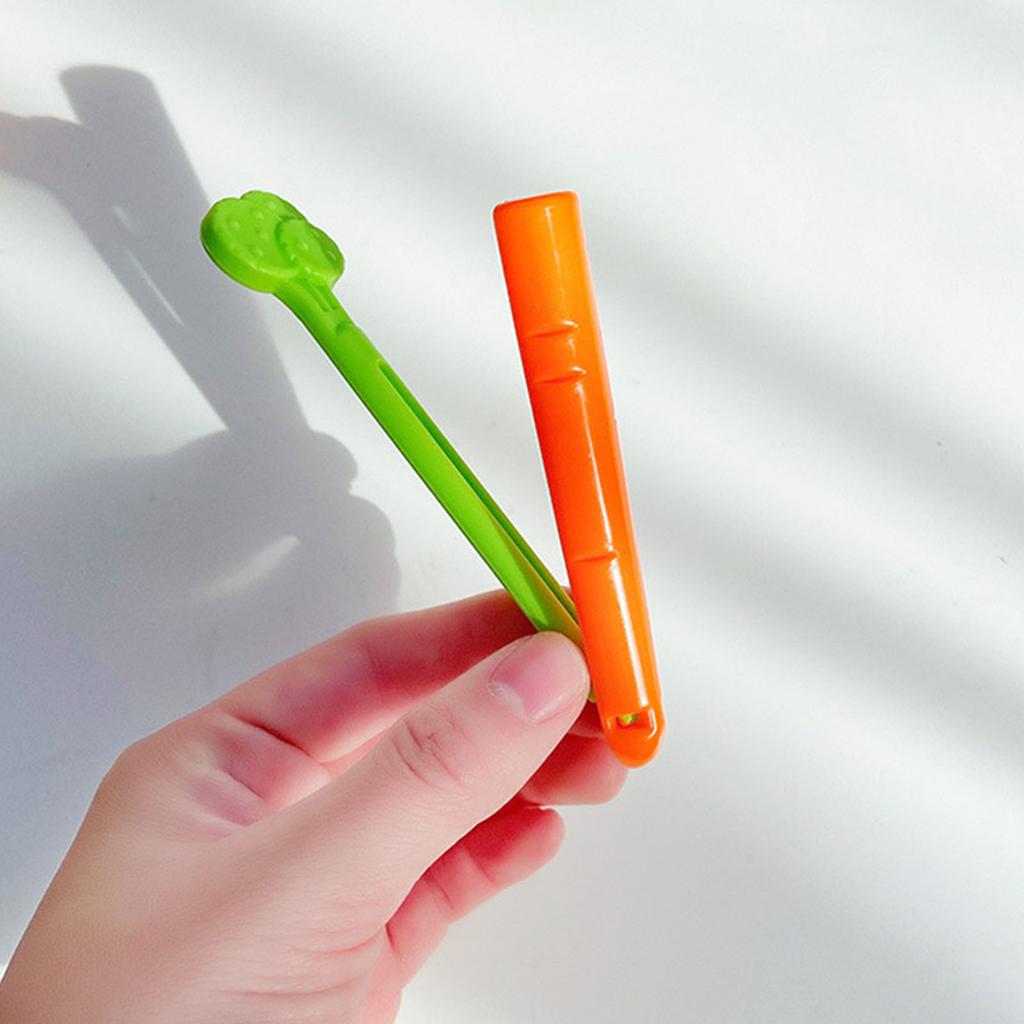 5Pcs Snack Clip Kunststoff Brot Tasche Abdichtung Klemme Festen Griff Lebensmittel Tasche Snack Clip mit Lagerung Box für