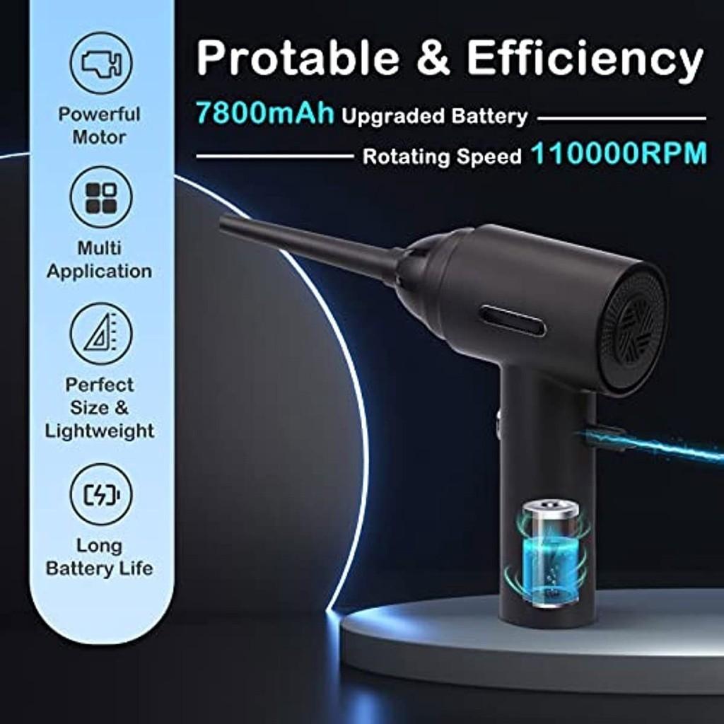 Bezdrôtový vzduchový vysávač 3 v 1 pre domácnosť Bezdrôtový vzduchový ventilátor pre domácnosť Nabíjací ventilátor pre počítačovú klávesnicu