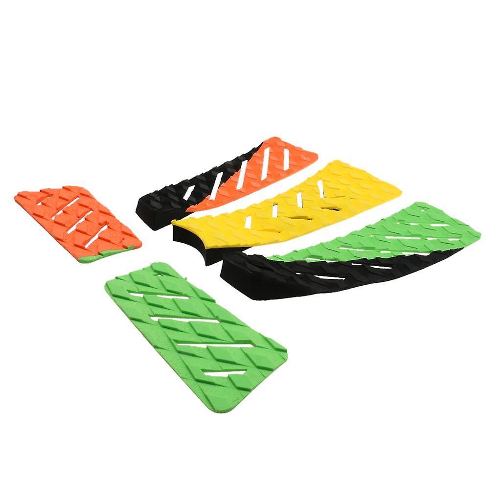 5-teiliges Surfbrett Shortboard Tail Pad Deck Grip Traktion Stomp Mat Bunt
