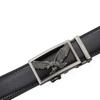 Fashion Eagle Business Belt Luxury Design Vintage Automatic Buckle Belt PU Leather Waistband For Man