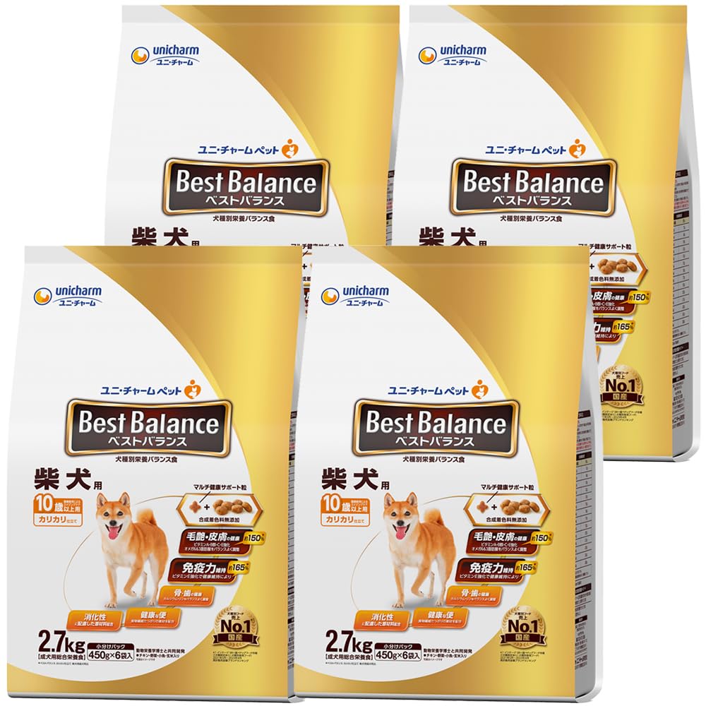 

Best Balance Dog Food Dry Crispy Tailored for Shiba Inu Seniors 10 Years Old and Over x Domestic Unicharm 10.8kg (2.7kg 4) [Case Item]