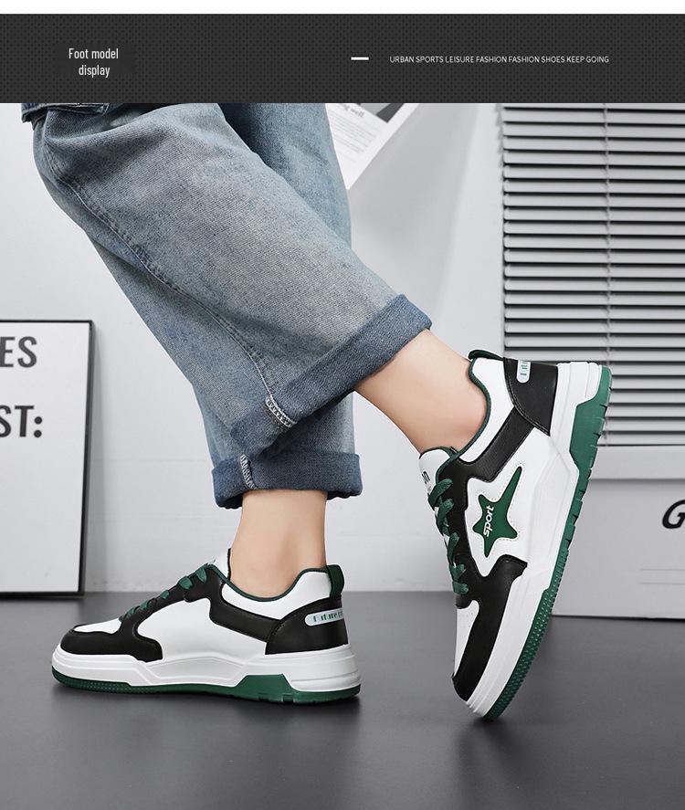 Herren 2025 Herbst Weiße Atmungsaktive Sneakers mit dicker Sohle - Trendige Lässige Skate- und Modeschuhe