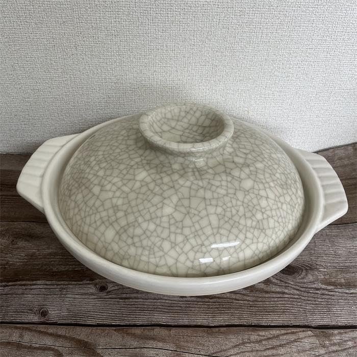 Department Ginpo clay for ceramic made in suitable for open approximately 2700ml [Huahua Store] Banko-yaki pottery, Kyo-style pot, No. 10, 4-5 people,