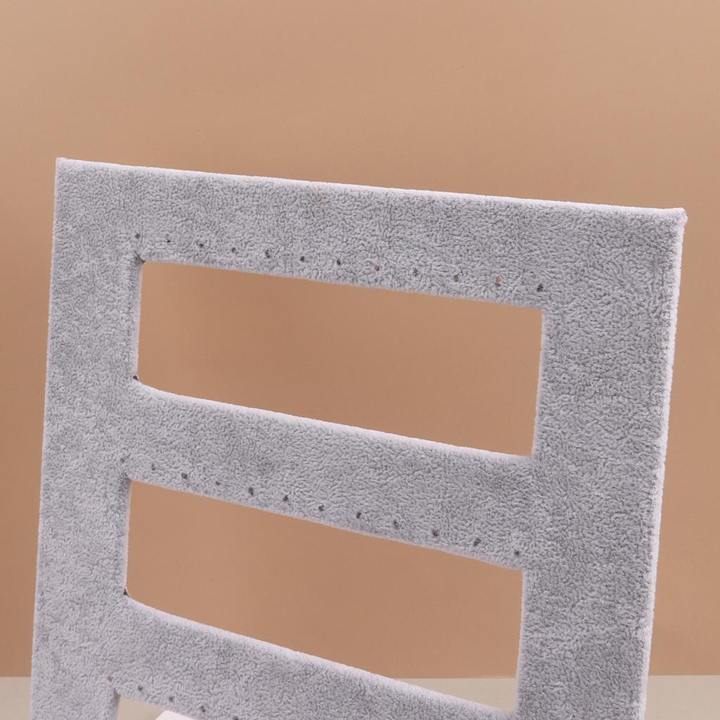 Samt Wildleder Ring Ohrringe Organizer Ohrstecker Schmuck Display Ständer Halter Rack Schaufenster Platte Mode Schmuck Box Fall Schatulle