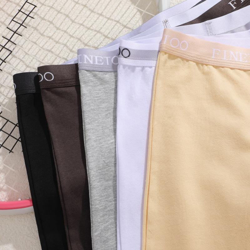 2pcs Women's High Waisted Boxer Briefs Cotton Plus Size Panties Sexy Elastic Waistband Sports Shorts Casual Comfortable Lingerie