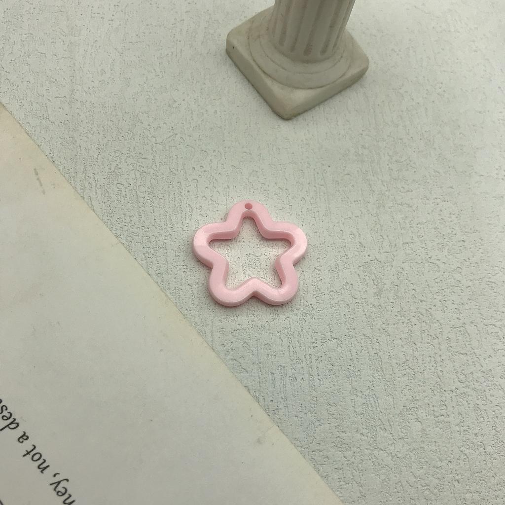 10/20Pcs 30mm Acrylic Transparent Star Pendant Loose Spacer Beads for DIY Jewelry Bracelet Earring Necklace Making Accessories